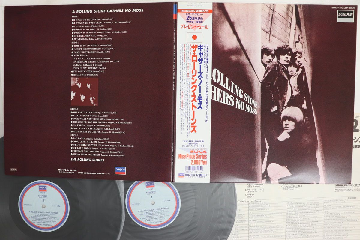 2LP A Rolling Stones Gathers No Moss 28P1825 LONDON Japan Vinyl /00500