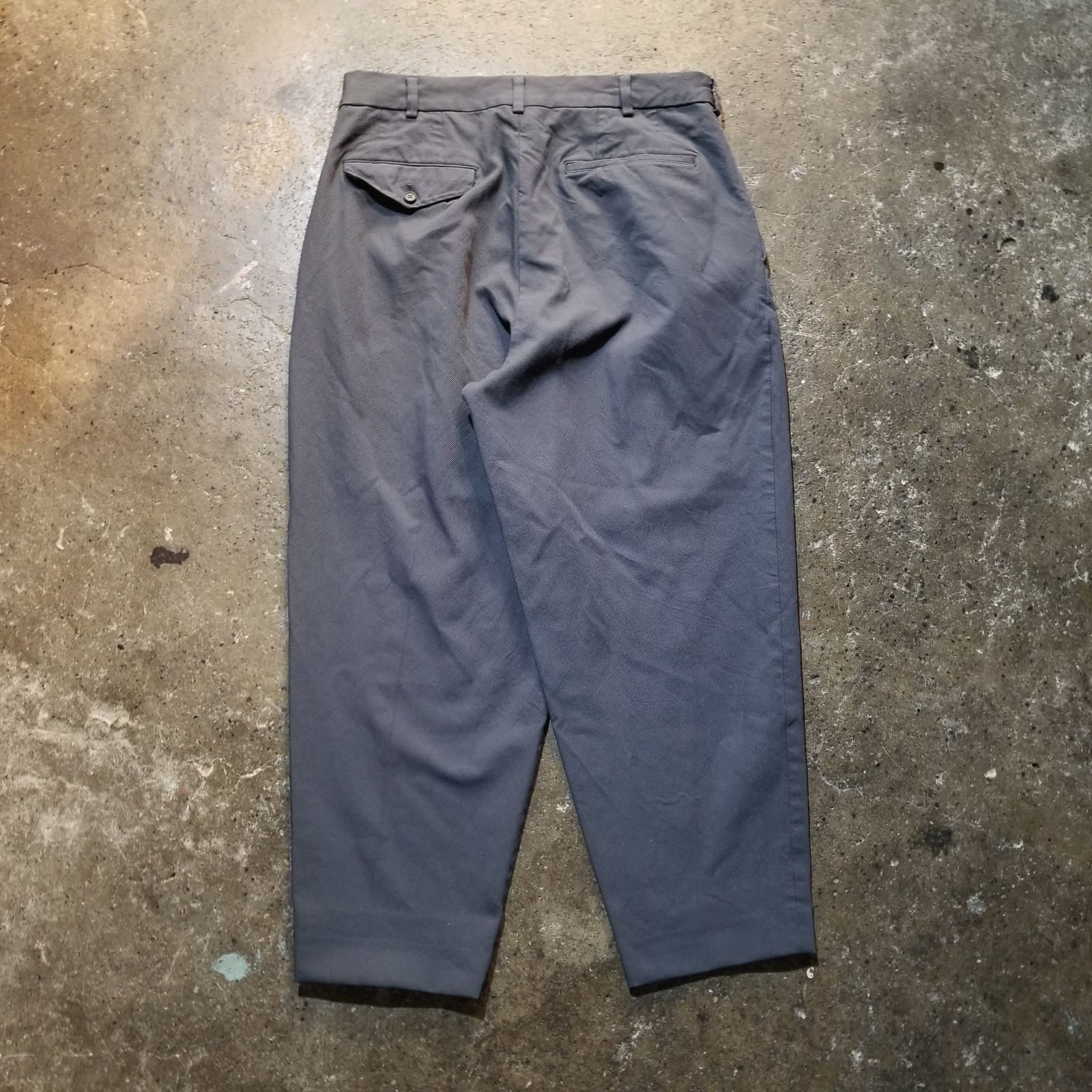 は*な様 コムデギャルソン　オムドゥ　スラックス　AD2022 COMME des GARCONS HOMME DEUX 22aw 染色加工1タックテーパードパンツ