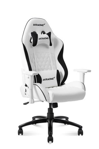 AKRacingティーン向けゲーミングチェアデスクチェア学習椅子ホワイト白Pinonピノン低身長145cm~165cm子供向け在宅リモート5年保証