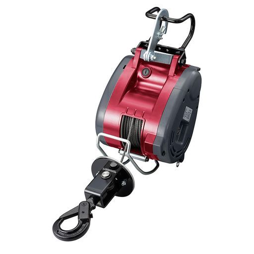 京セラ(Kyocera)旧リョービプロ用ウインチ21mAWI125B685950Aブラック/レッド【ラッチロックフックで安全に荷揚げ】揚程20m最大吊揚130kg吊揚速度38cm/sダブルブレーキ加速・よじれ・逆巻防止