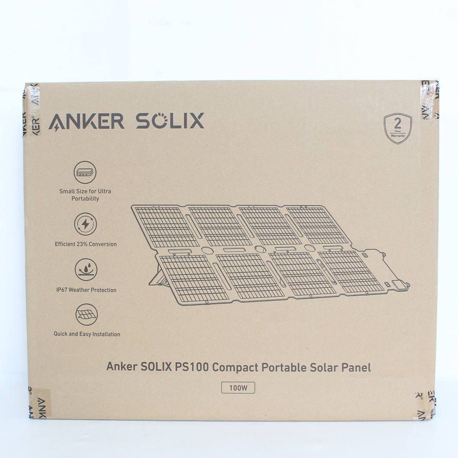 【新品未開封】Anker Solix PS100 Portable Solar Panel A24340A1 ソーラーパネル ソーラーチャージャー アンカー 本体