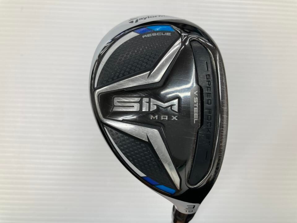 テーラーメイド　SIM MAX　19度　TENSEI BLUE TM60　Sフレックス　ユーティリティ　中古　ゴルフドゥ！新大宮バイパス浦和店【最短即日発送】