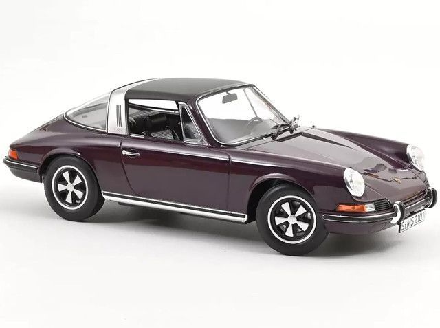 新品 NOREV 1/18 ポルシェ 911 Eタルガ 1971 バイオレット 完成品ダイキャストミニカー 187644 [佐川急便]