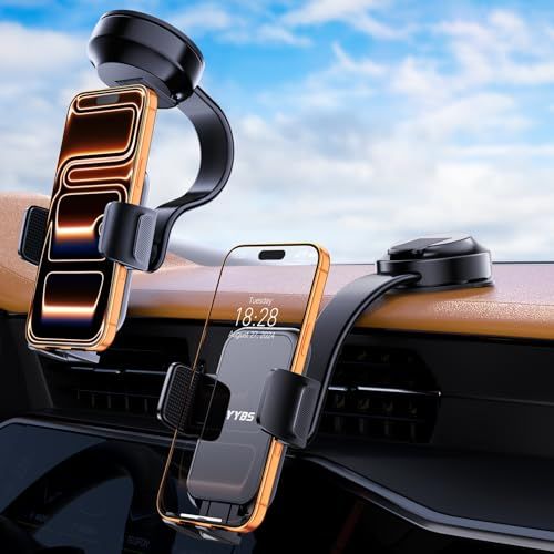 スマホホルダー 車 車載ホルダー【業界新時流・折り畳み可能・超強真空ゲル吸盤】車 スマホスタンド カー用品 携帯ホルダー 形状記憶合金 360°自由調整 背面ボタン 片手操作 取付簡単 繰り返し利用可能 携帯スタンド 車載スマホホルダー 車用スマホスタンドkk