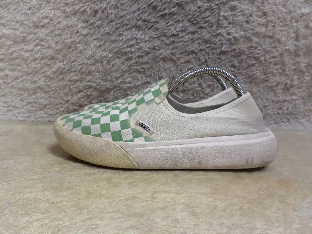 VANS スリッポン CHECK スニーカー グリーン 260507