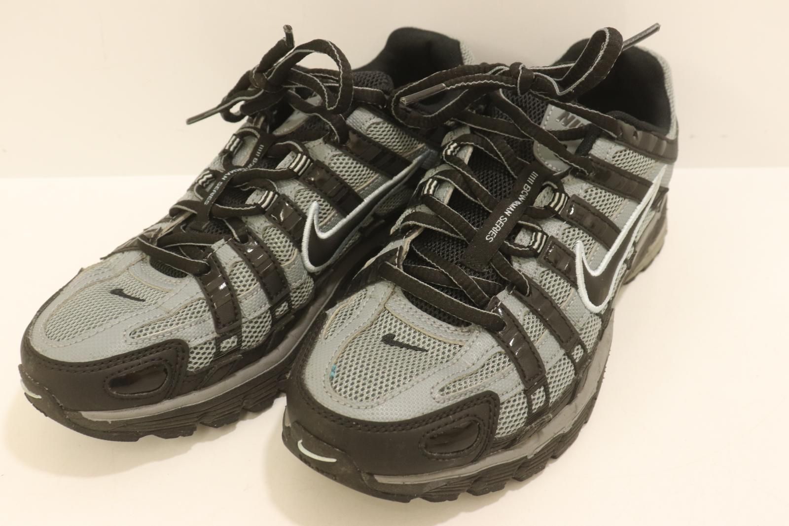 【中古】 NIKE レディーススニーカー 24.5cm P-6000 スニーカー NIKE 24.5cm 黒 ブラック ロゴ