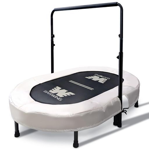 2人用トランポリン静音耐荷重180kgハンドル付き大きい子供用大人用ダイエットクッションおりたたみカバートレーニング取手付き