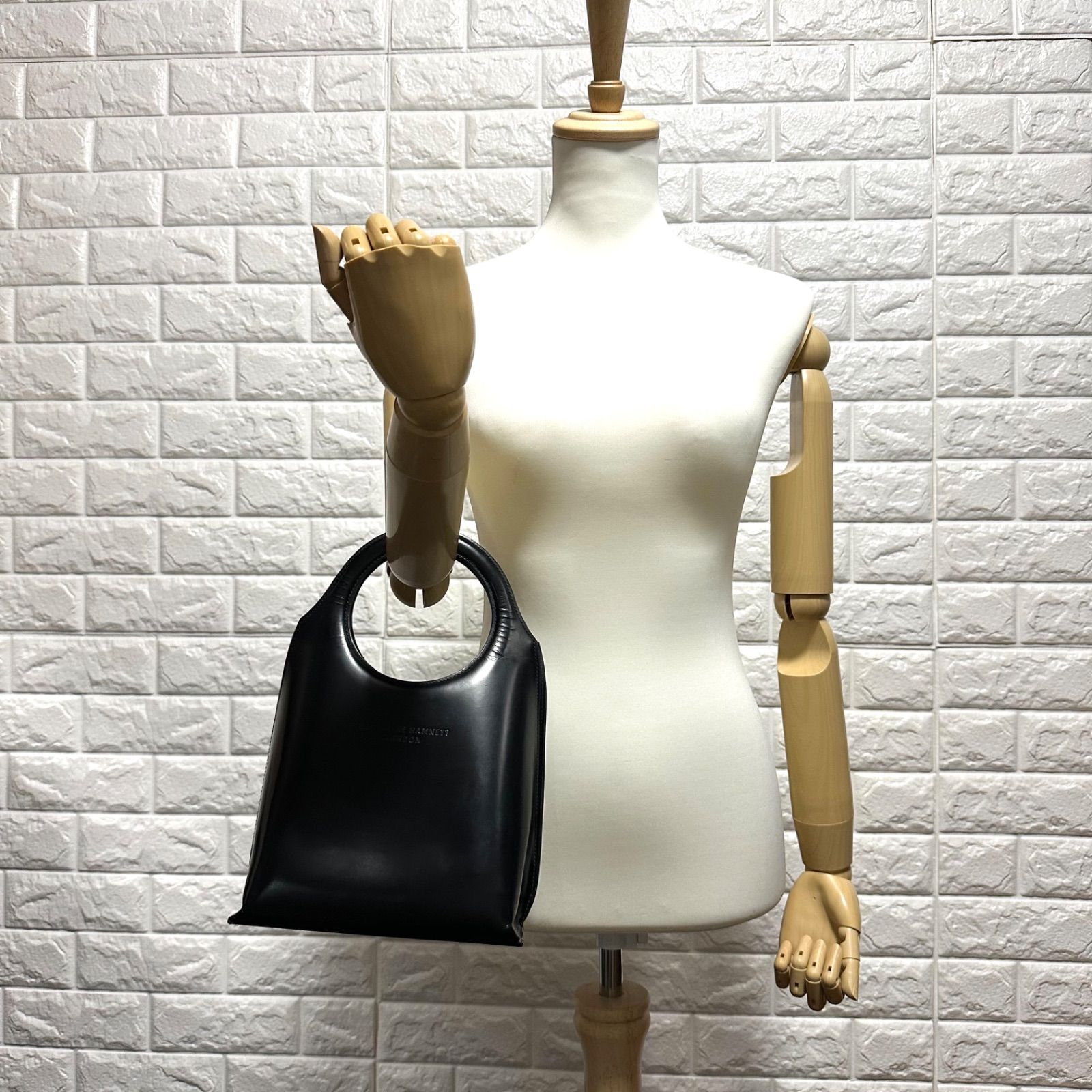 B5223】 KATHARINE HAMNETT キャサリン ハムネット ハンドバッグ 