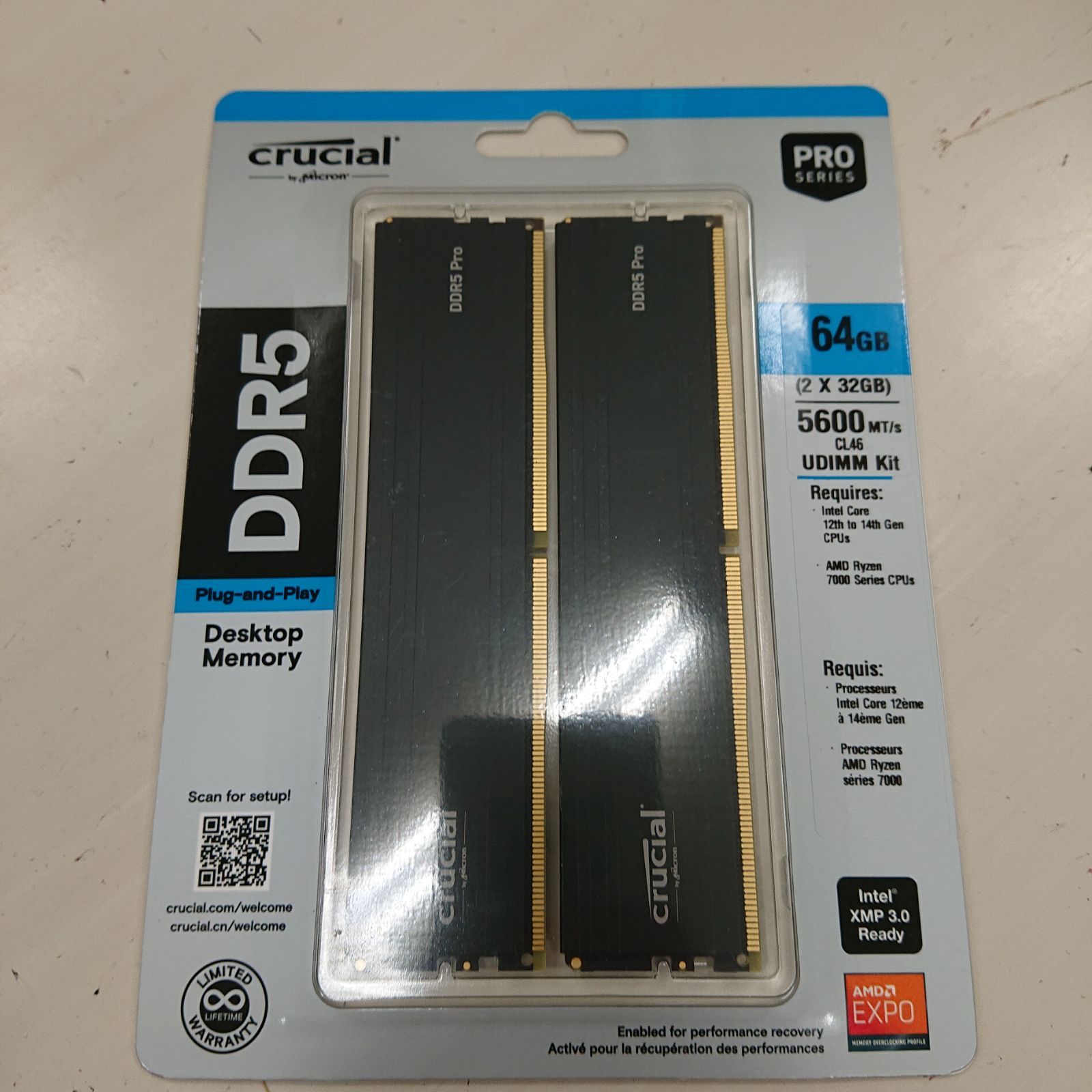 Crucial DDR5 64GB×2 未開封新品 メモリ - メルカリ