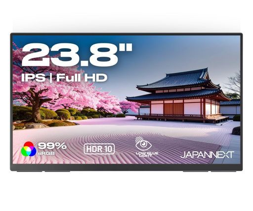 JAPANNEXT23.8インチIPSパネル搭載フルHD(1920x1080)解像度大型モバイルモニターJN-MD-IPS238F-C6USB-C(最大65W給電)HDMIsRGB:100%DCI-P3:91%HDR
