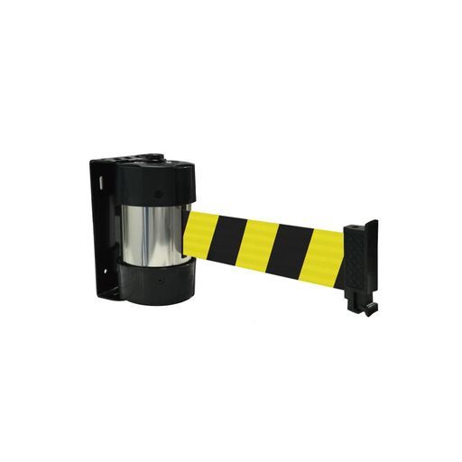 (StrongWay)壁用ベルトパーテーションベルト長さ4M(ベルト:黄/黒)