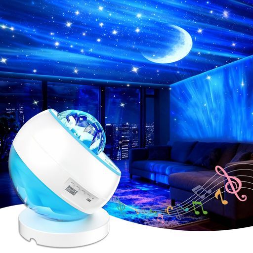 SENDCNHKプラネタリウム家庭用スタープロジェクターギャラクシーライト星空ライトLEDナイトライト音楽再生をサポートプロジェクター家庭用本格的多色変換3つのHD投影レンズで構成室内イ…