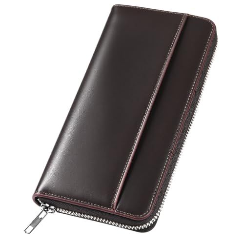 【新品】財布 メンズ 栃木レザー 長財布 本革 大容量 ファスナー式 一流の財布職人が作る レディース財布 ウォレット 牛革 小銭入れ サイフ コンパクト シンプル 無地 男性 紳士用 おしゃれ 男女兼用 父の日 母の日 人気ブランド プレゼ 31ac2c05