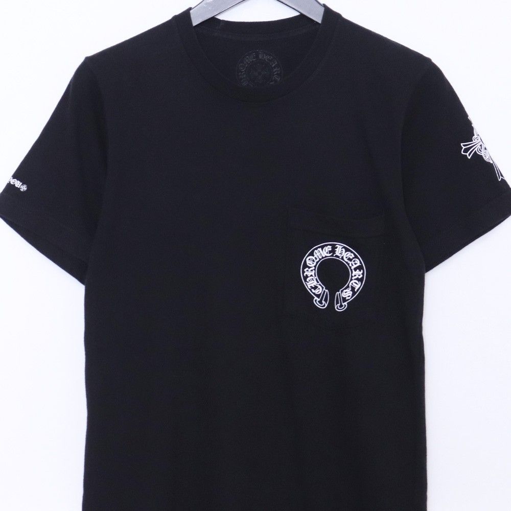 CHROME HEARTS ハーフスリーブポケットTシャツ ホースシュー ヘアリー