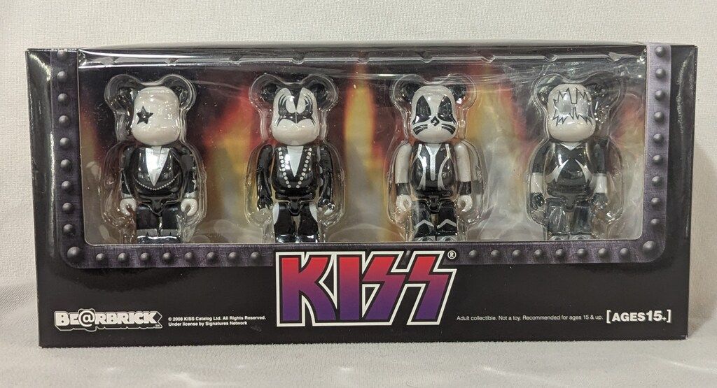 MEDICOMTOY BE@RBRICK KISS ４PCS SET 100%