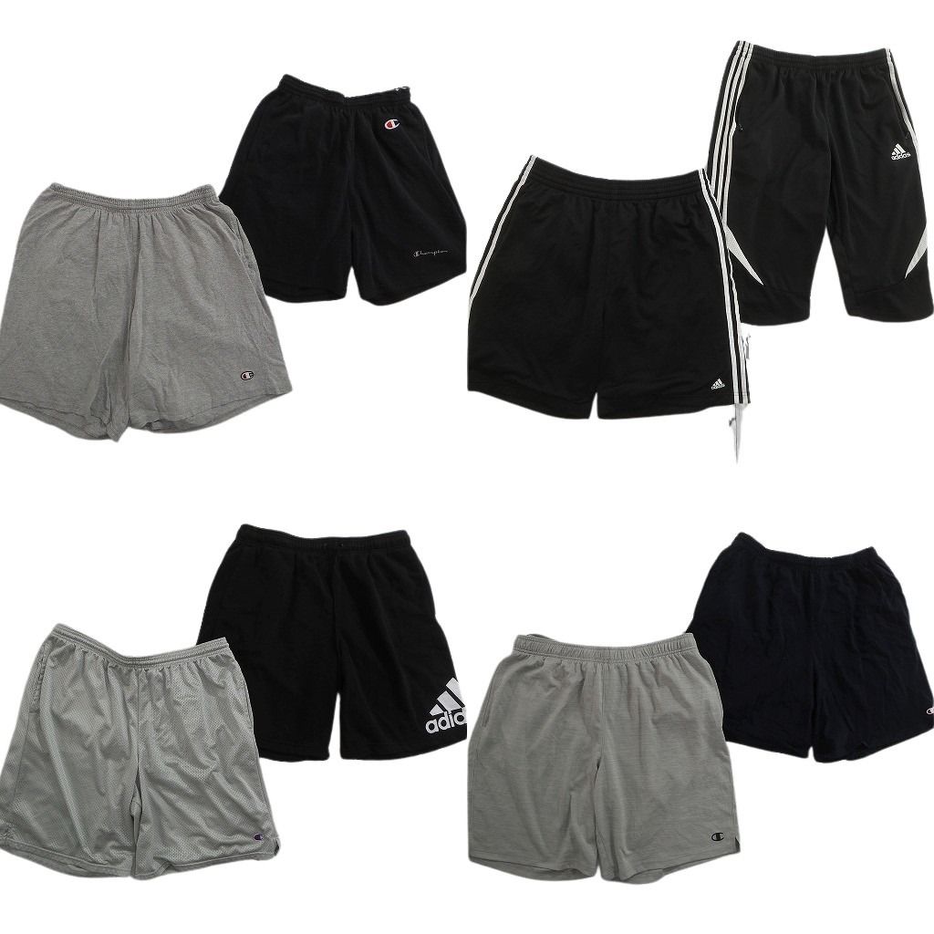 古着卸 まとめ売り スポーツブランドMIX ショートパンツ 8枚セット ( メンズ XL ) アディダス チャンピオン イージー 中古 古着 NE6461