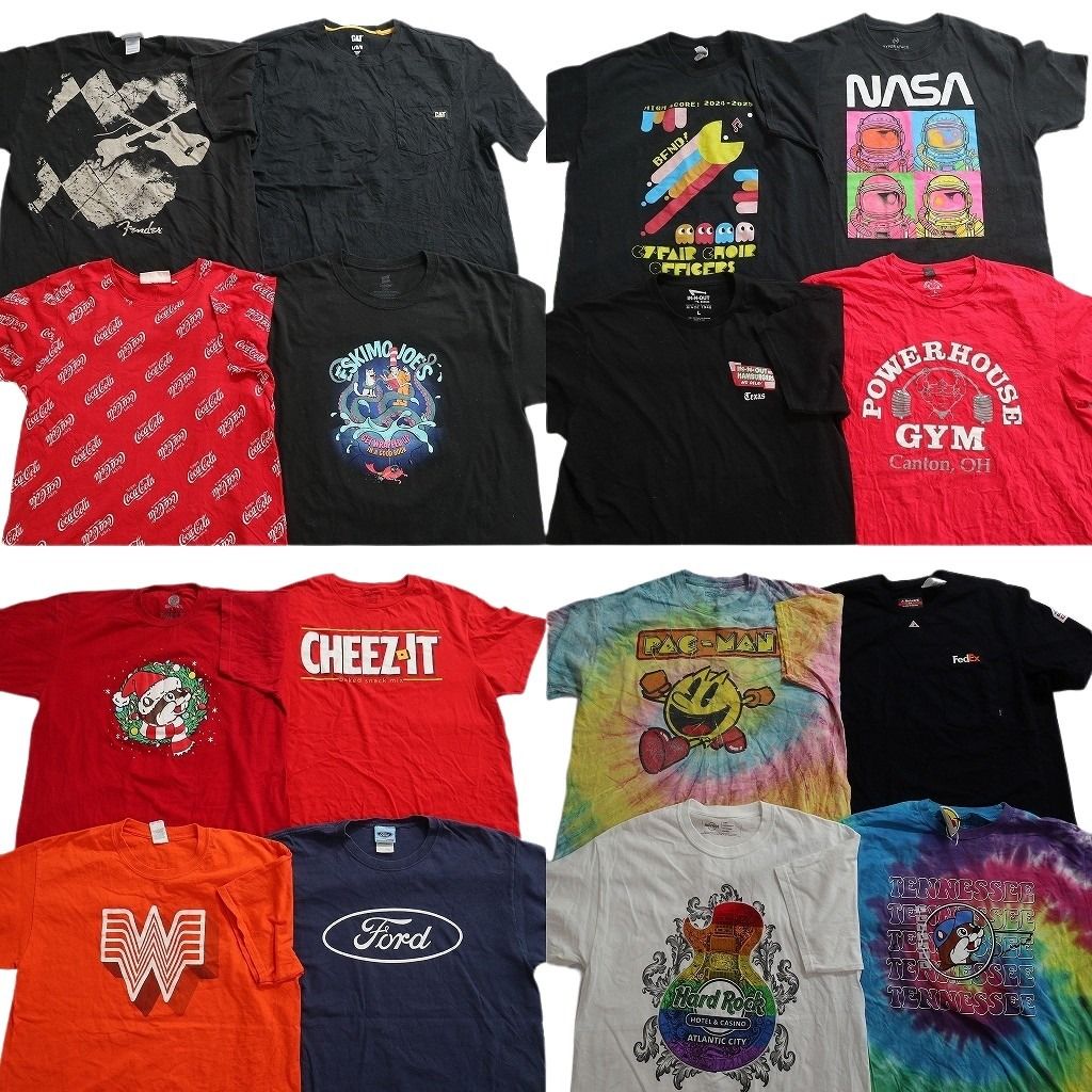 古着卸 まとめ売り 有名企業 Tシャツ 16枚セット ( メンズ L ) ハード