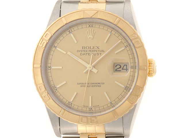 ROLEX ロレックス デイトジャスト36 サンダーバード 16263 腕時計 K18イエローゴールド K18YG/ステンレススチール シャンパン文字盤 自動巻き メンズ【中古】【472】