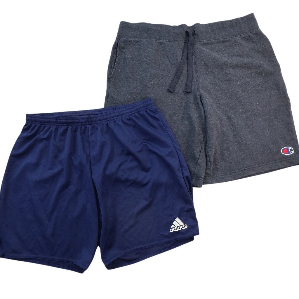古着卸 まとめ売り スポーツブランドMIX ショートパンツ 8枚セット ( メンズ XL ) チャンピオン アディダス リーボック 中古 古着 NE6562