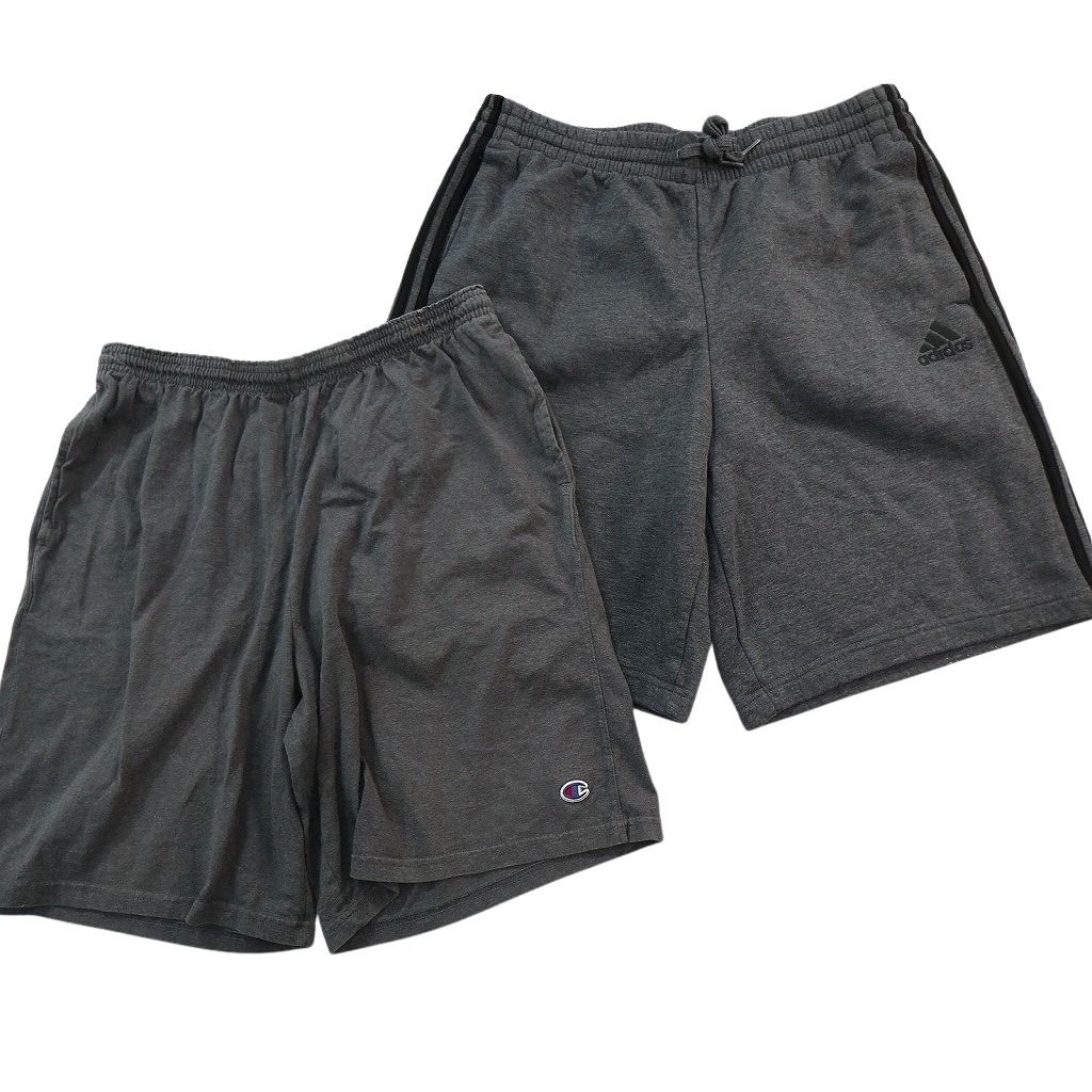 古着卸 まとめ売り スポーツブランドMIX ショートパンツ 8枚セット ( メンズ XL ) チャンピオン アディダス リーボック 中古 古着 NE6562