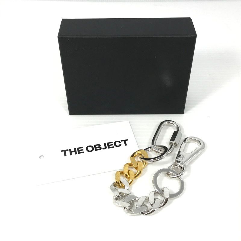 【中古品】 THE OBJECT ザオブジェクト SIGNATURE DOUBLE KARABINA KEYCHAIN COMBINATION TO-HKG-24018 ダブル カラビナ キーチェーン 【192-260507-na-07-tag】