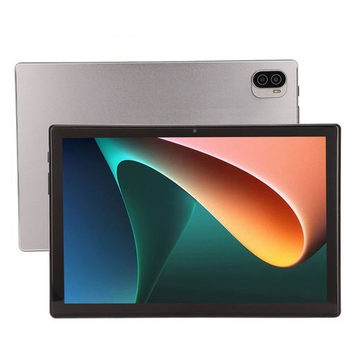 10.1インチWifiタブレット、4G携帯タブレット、125.0、6GBRAM256GBROM、デュアルSIMスタンバイ、128GB拡張可能、デュアルカメラ(グレー)