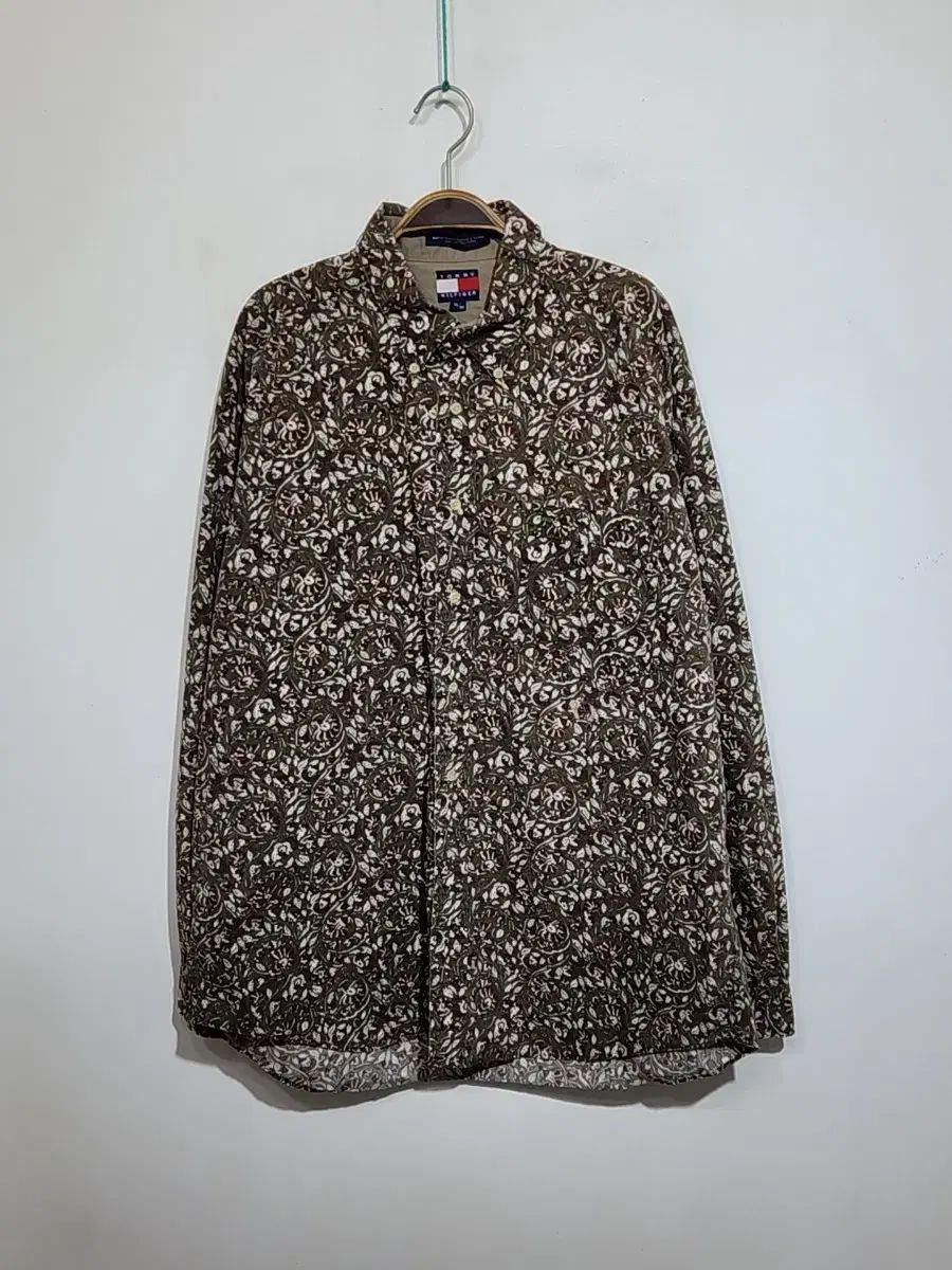(3XL) トミーヒルフィガー オーバーサイズ シャツ パータン シャツ トミー ポケット