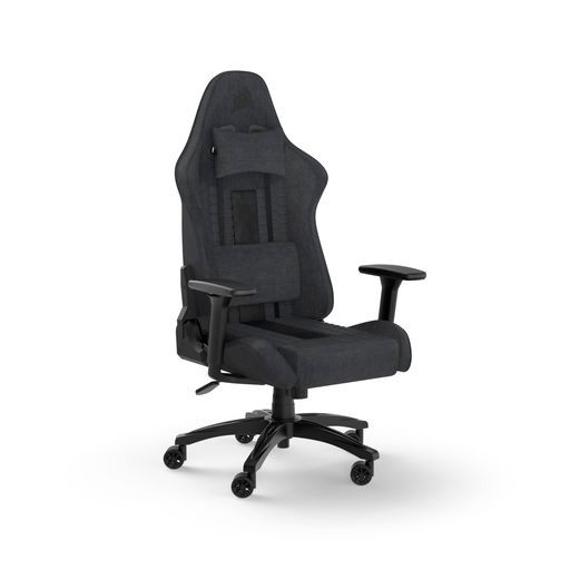 CORSAIRTC100RELAXEDFabricGray/Blackゲーミングチェア布製素材オフィスチェアランバーピロー/取り外し可能な形状記憶フォームのネックピロ付きアームレスト調整可能【グレー/ブラック】CF-9010052-WW