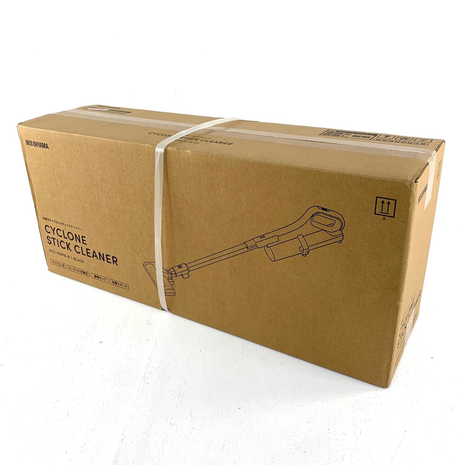 【★加古川物流】中古 未開封 IRIS OHYAMA アイリスオーヤマ SCD-185PM-B 充電式サイクロンスティッククリーナー[3481･967].,【419】