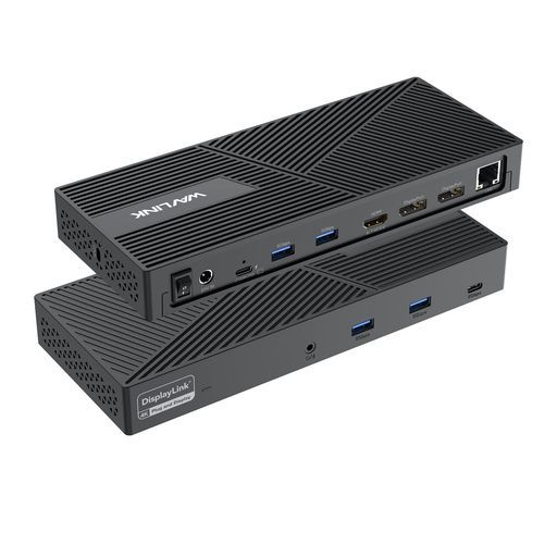 WAVLINKusb-cシングルバンド5Kトリプル4kディスプレイ12in1USB3.0ポート3つのディスプレイ対応、最大130WPD入力、デュアルDP、HDMI、4*