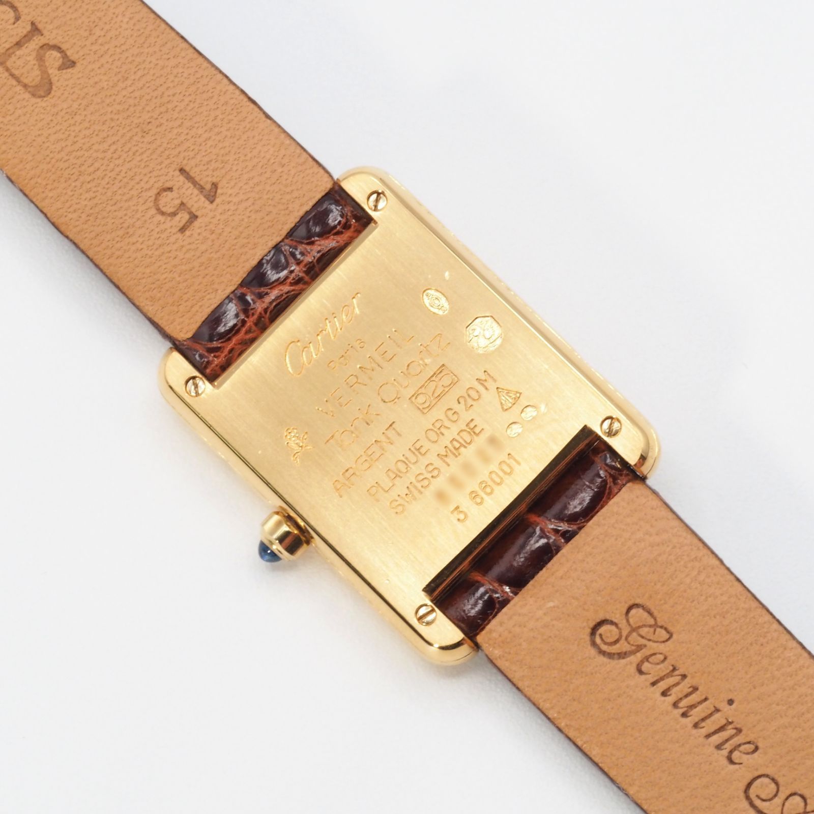 Cartier カルティエ マストタンク SM ゴールド Ref.366001 