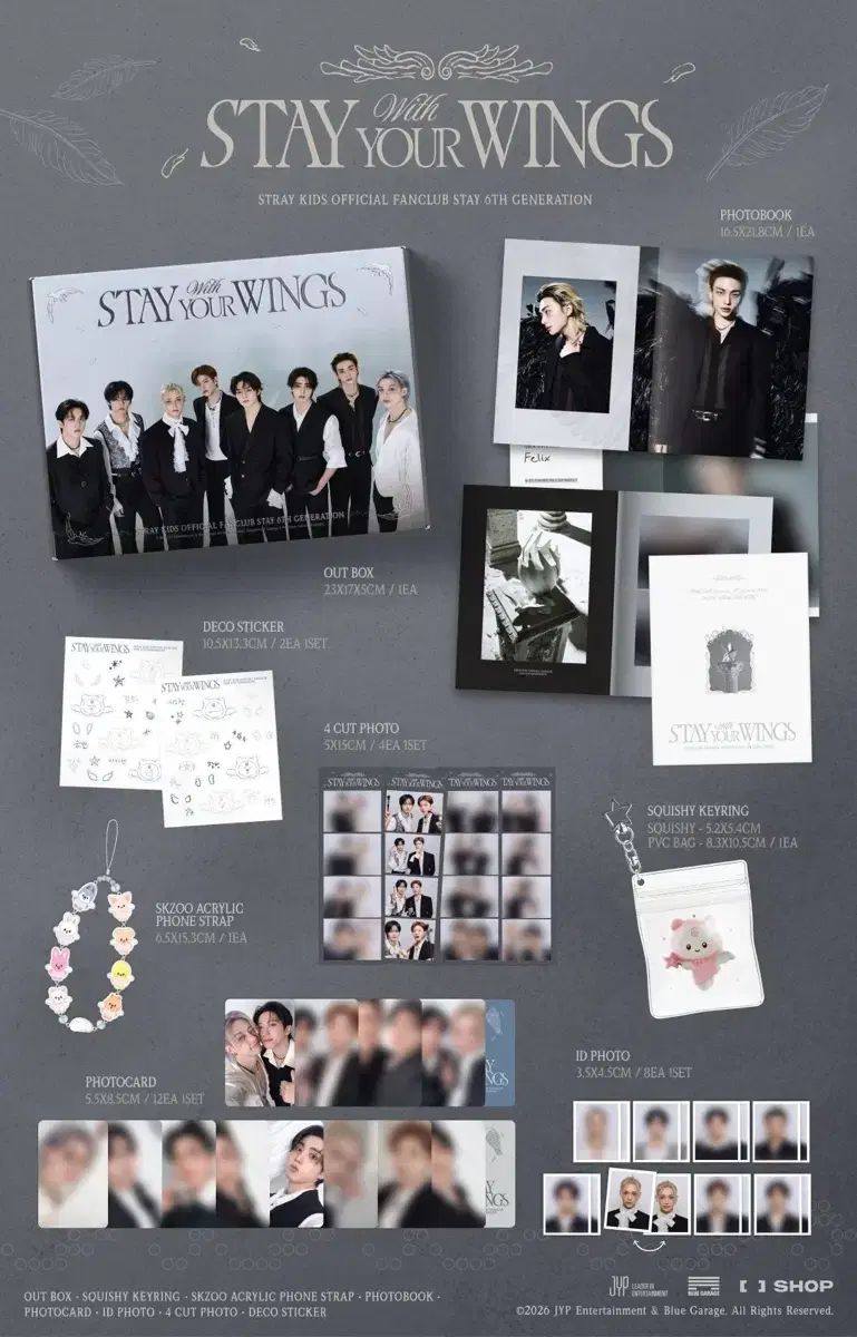 Stray Kids(ストレイキッズ・スキズ・SKZ) スキズ skz ファンクラブ STAY 6期メンバーシップ キット