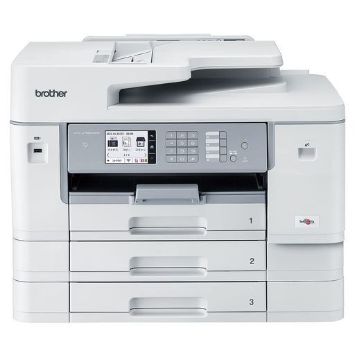 ブラザープリンター大容量ファーストタンクA3インクジェット複合機MFC-J7600CDW(FAX/ADF/30万ページ耐久/自動両面/3段トレイ)