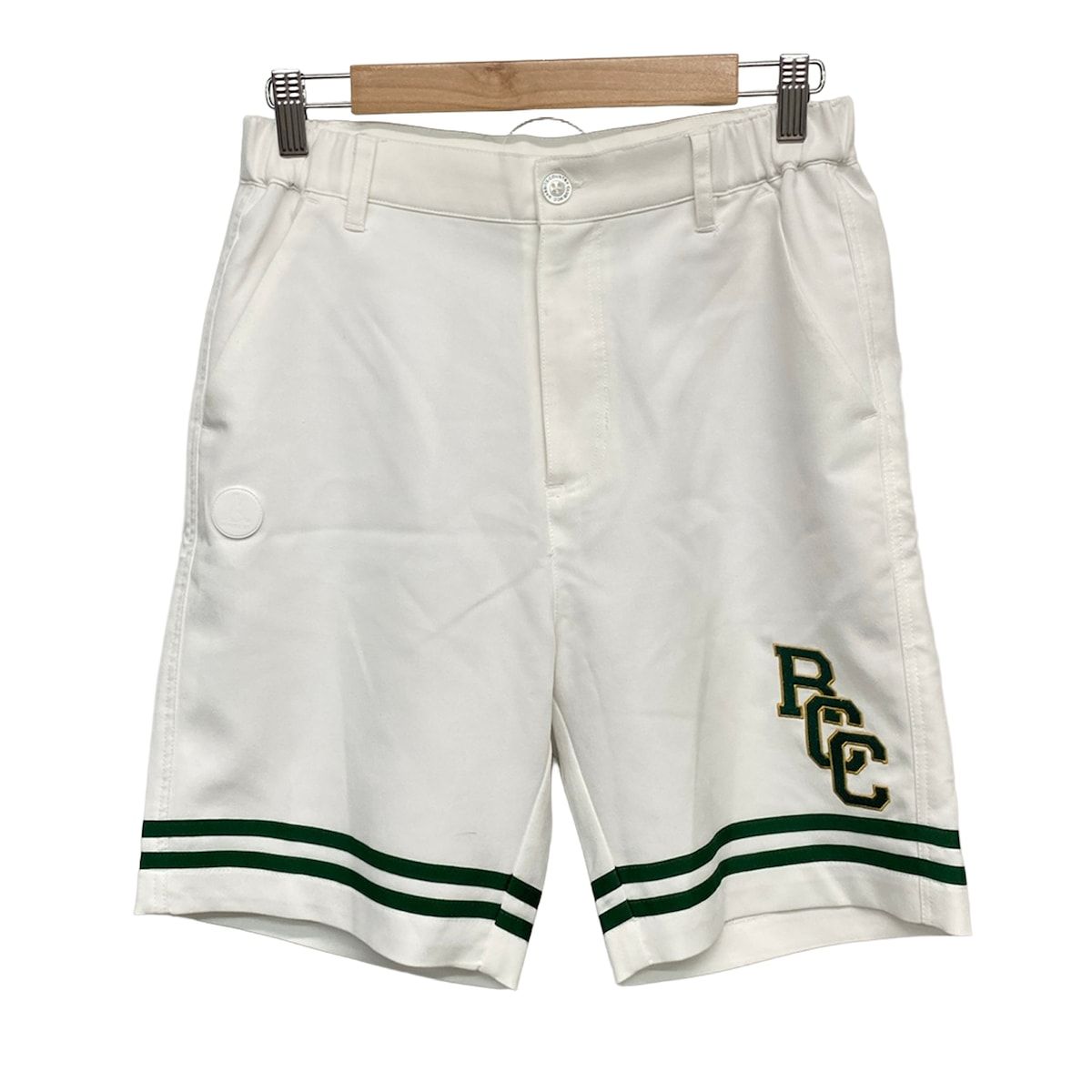 FR2(エフアールツー) ショートパンツ サイズM メンズ美品 白×グリーン GOLF