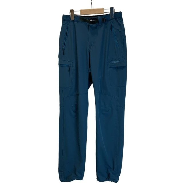 【中古】　Marmot　ナイロンパンツ　トレッキングパンツ　ウエストゴム　ジップフライ　ベルト　無地　ワンポイント　刺しゅう　アウトドア　古着　/1153