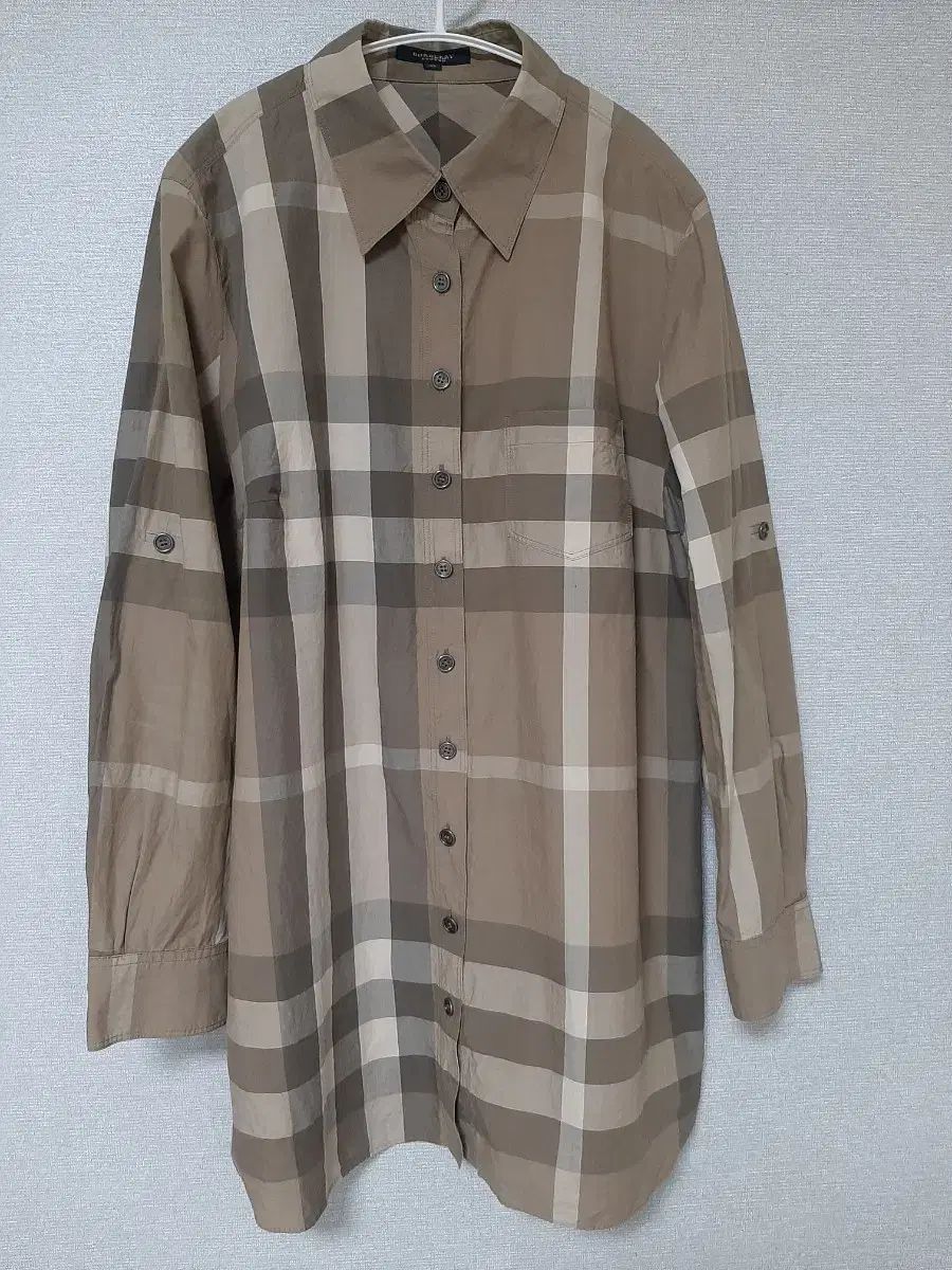 バーバリー レディース チェック ロールアップ シャツ (L)