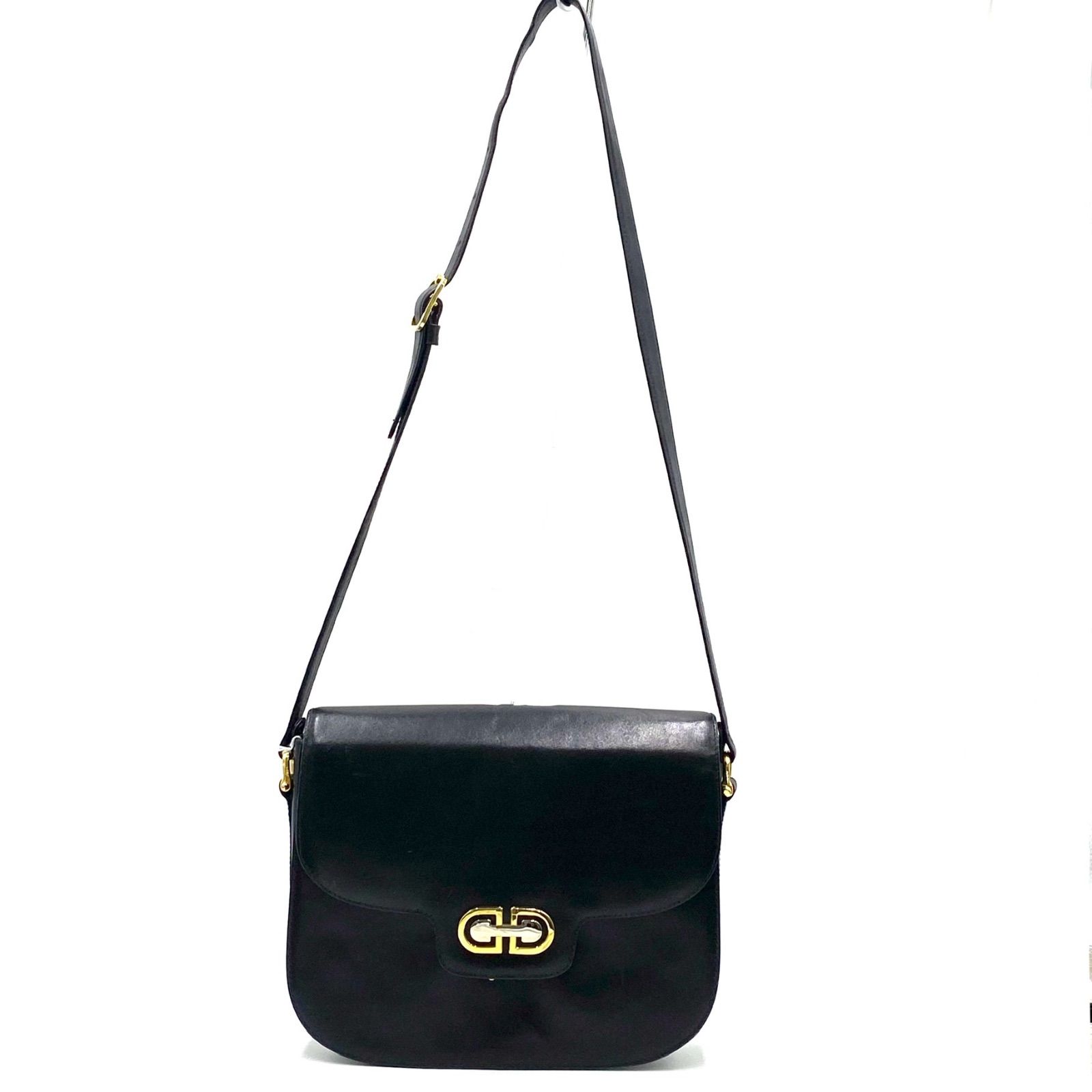 希少！ GUCCI グッチ オールドグッチ レザー ショルダーバッグ ワン 