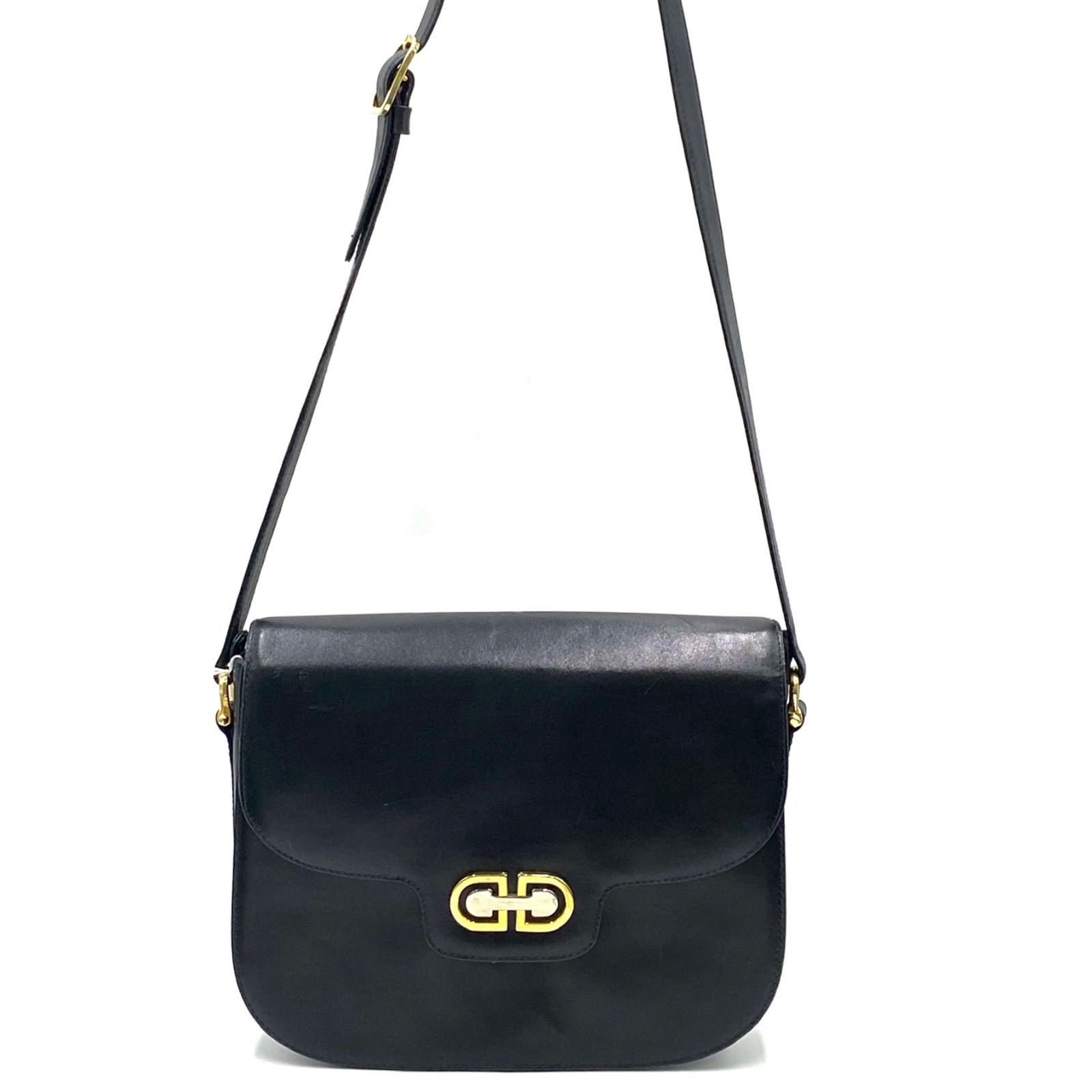 GUCCIヴィンテージオールドグッチグッチ『レザー GUCCI ブラックレザー