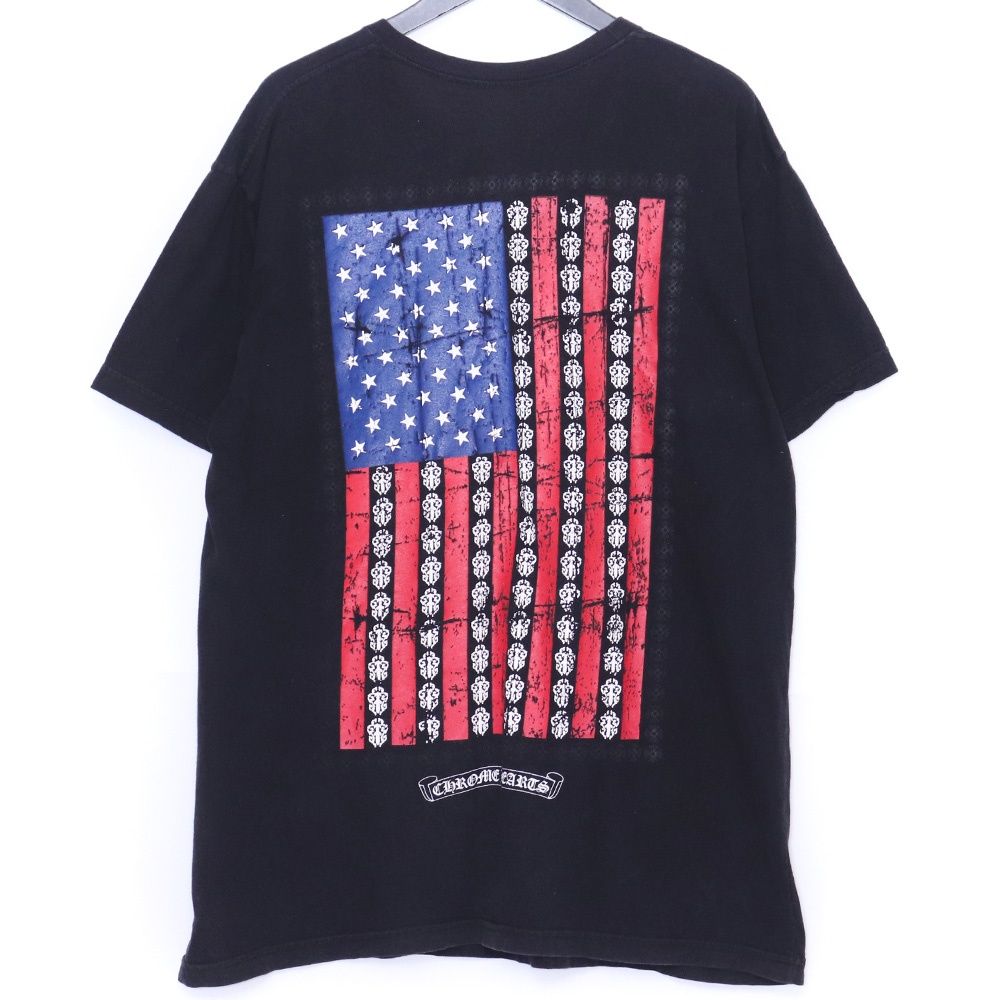 CHROME HEARTS アメリカンフラッグダガーTシャツ XLサイズ ブラック