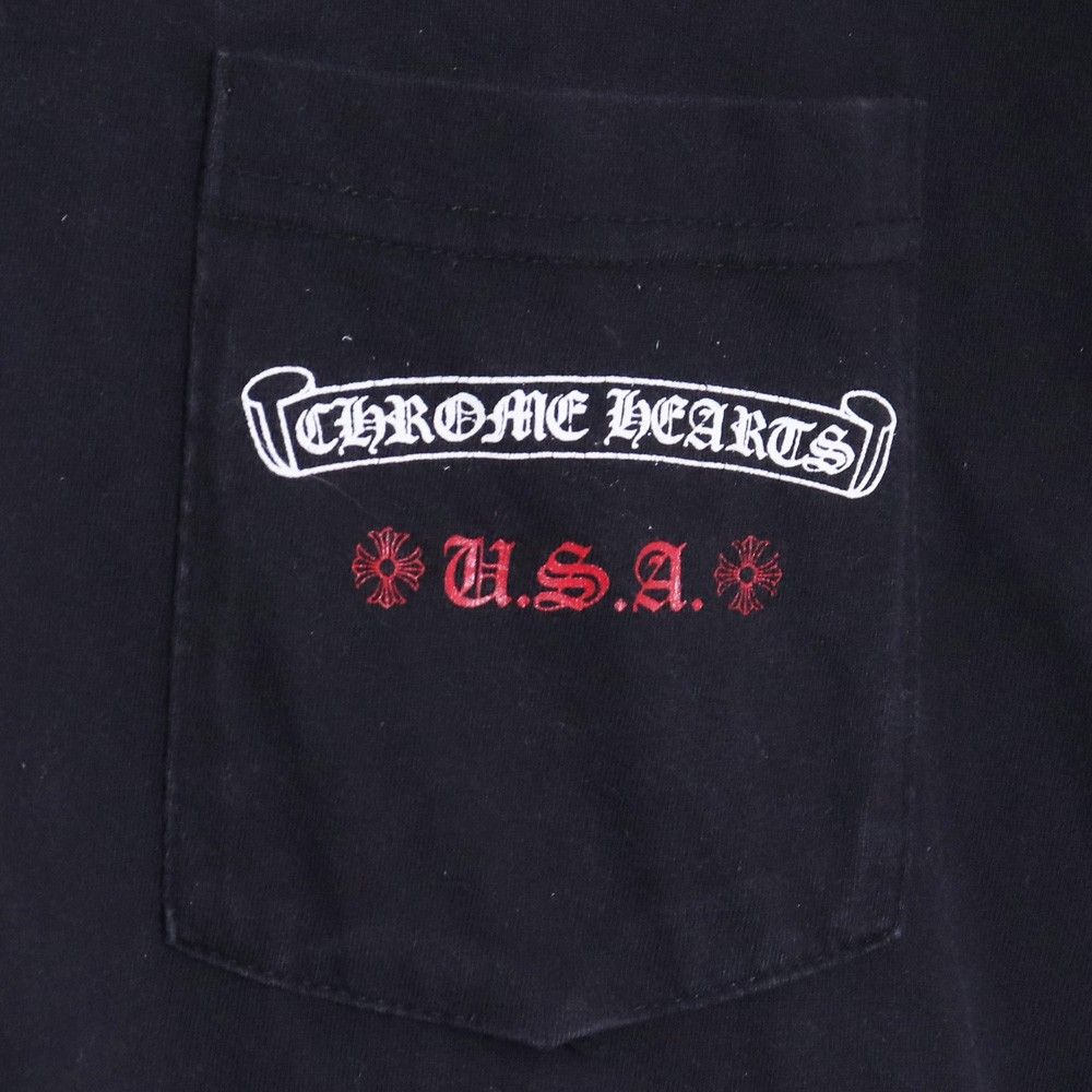CHROME HEARTS アメリカンフラッグダガーTシャツ XLサイズ ブラック