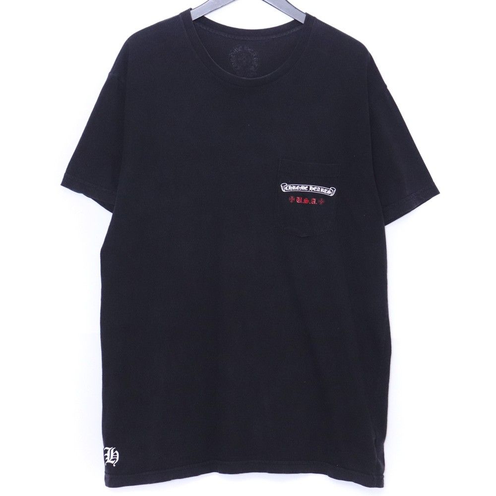 CHROME HEARTS アメリカンフラッグダガーTシャツ XLサイズ ブラック