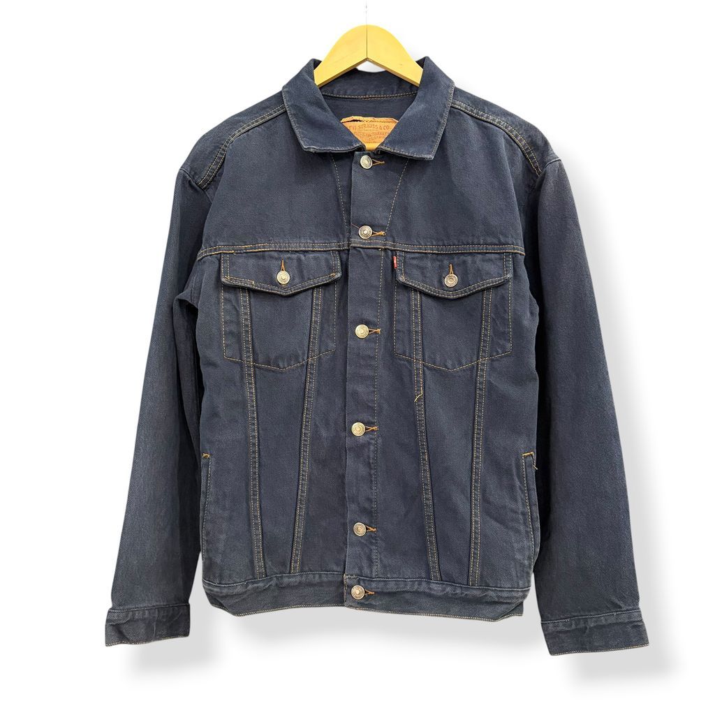 Levi's 70507-4803 ブラックデニム Gジャン トラッカージャケット ボタン交換有 No.A088