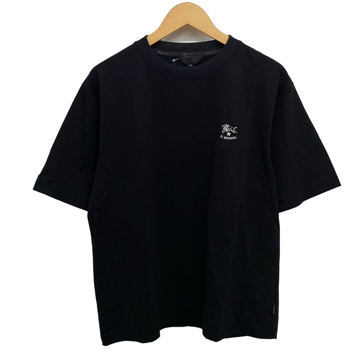 IL BISONTE(イルビゾンテ) 半袖Tシャツ サイズWM メンズ美品 黒 ×MIZUNO