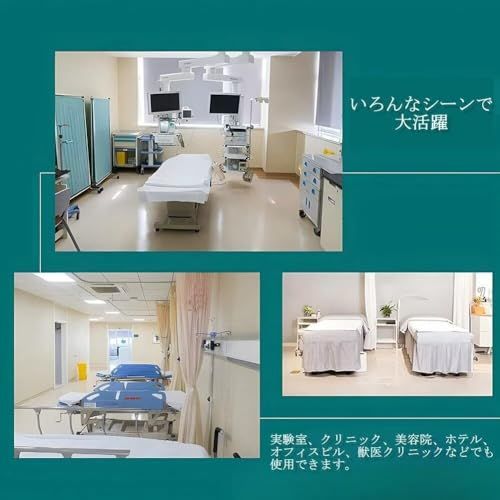 サービスカート 回診車 収納ワゴン 3段 ABS素材 360°回転 ブレーキ可能 グリップ付 ガードレール設計 組立簡単 ホテル オフィスビル 実験室 病院 美容院 ライトグレーwb 151604e3