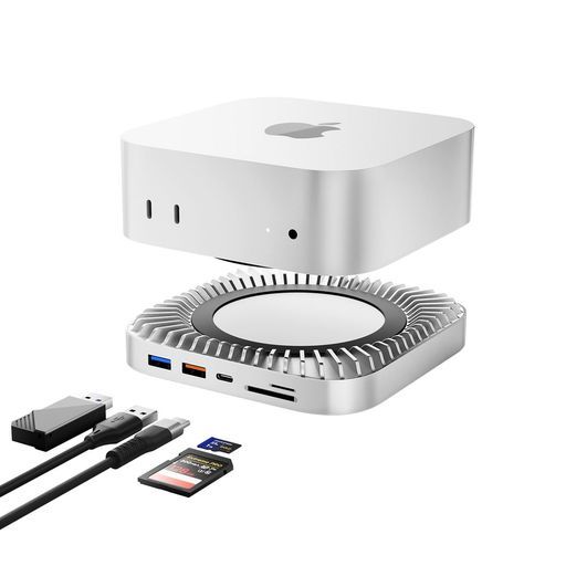 MacMiniM4対応ハブUSB-Cハブ10-in-1-NVMeSSD拡張機能搭載HDMI4K60HzUSB-CデータポートMicro/SDカードスロットUSB-A(10/5Gbps)ヘッドホンジャックポート2024年Mac
