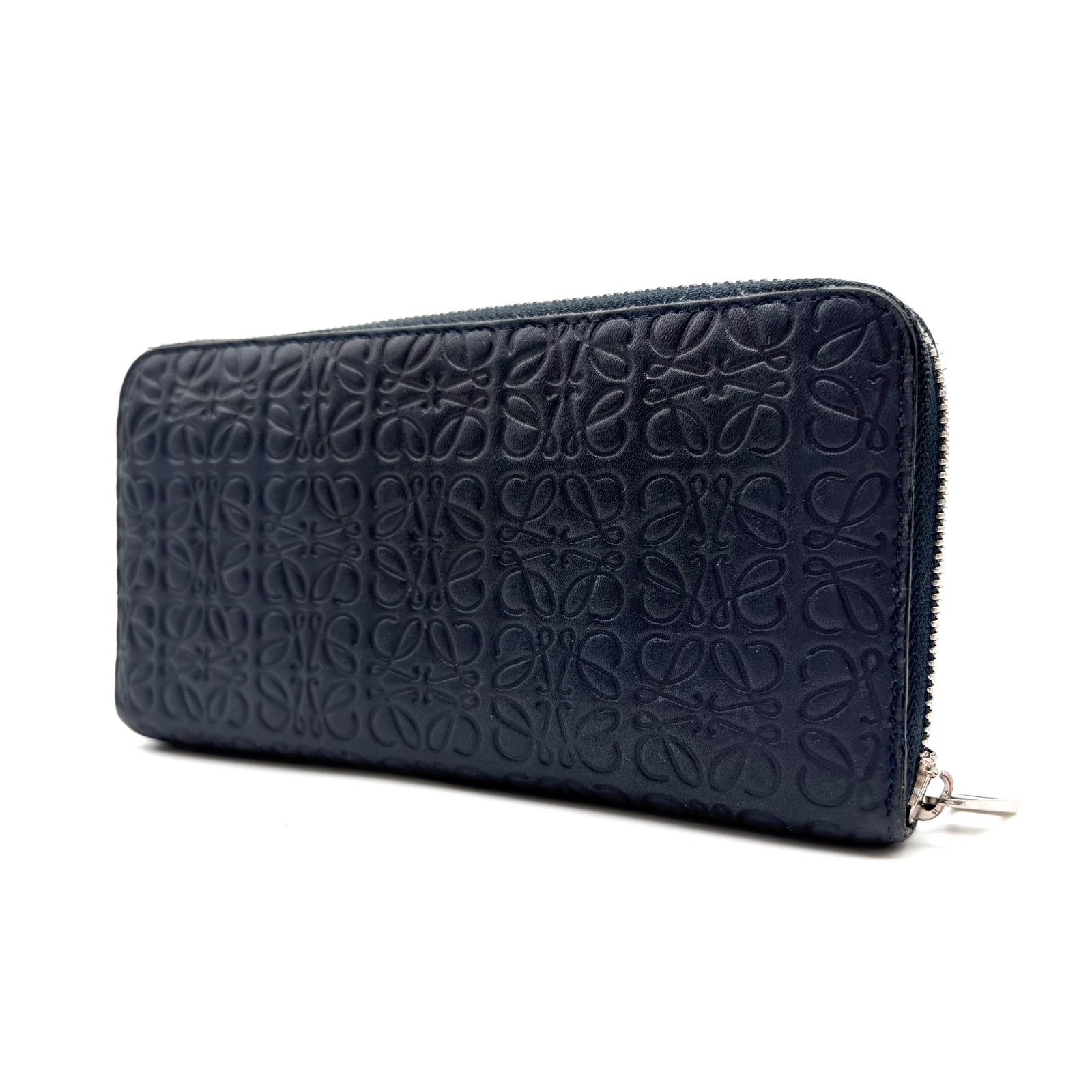 美品 人気品 リピートアナグラム / LOEWE ロエベ 長財布 / ネイビー 極美品】LOEWE リピートアナグラム 長財布 ネイビー - メルカリ