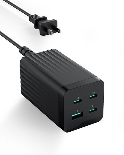 YOCOEI120WPD充電器4ポートUSBコンセント(GaNPowerX/USB-Cx3USB-Ax1/単ポート100W高出力)PD3.0/QC4.0対応/PSE技術基準適合USB急速充電器100Wケーブル付属