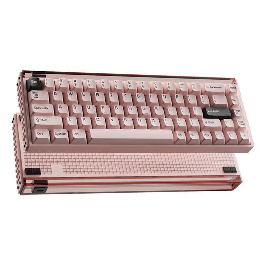 MelGeekMADE68Pro有線キーボード、US英語配列、ホール効果磁気スイッチゲーミングキーボード、65%コンパクトラピッドトリガー、ホットスワップ可能、RGBスナップタップ&調整可能なアクチュ…