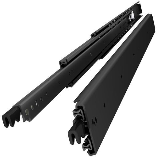 VADANIAブラックロック付き#D76超重量用スライドレール1500mmHeavyDuty引き出しスライド工業用レール左右1セット