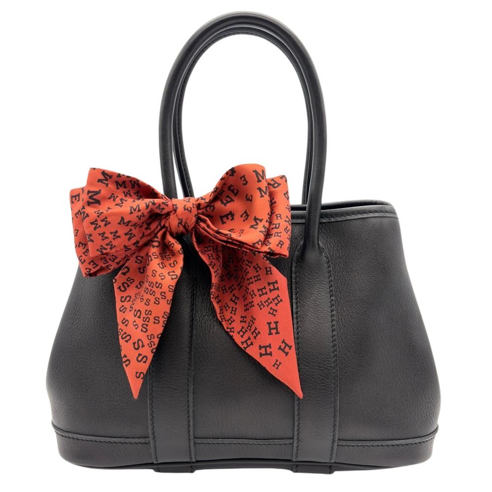 エルメス HERMES ガーデンツイリー TTPM ハンドバッグ スイフト □I刻印 ブラック レディース【中古】
